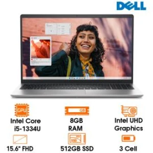 Laptop Dell Inspiron 3530 i5-1334U, 8GB, 512SSD, 15.6FHD, 120Hz, W11SL OFFICE HOME_ST, bạc (N3530-P16WD1)