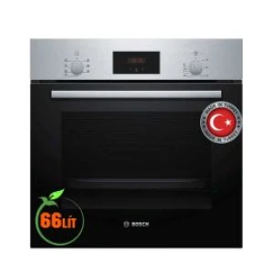 Lò nướng âm Bosch HMH.HBF133BS0A 60cm, 66L, nướng 3D Hotair, 50 C - 270 C, Màn hình LED, núm cơ và cảm ứng, 2 khay nướng