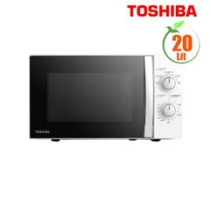 Lò vi sóng Toshiba 20L MWP-MM20P(WH), 700W, nút cơ, Màu trắng