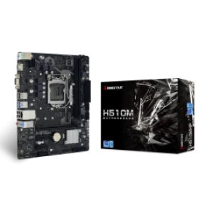 Mainboard Biostar H510MHP: Intel H510; LGA1200(10 11th); 2xDDR4; Lan 1GbE; 1 M.2 2280 PCIe 4 Sata; 1 HDMI 1 VGA; mATX; 3Y (H510MHP)