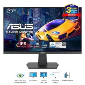 Màn hình Asus EyeCare VA27EHF -27 inch IPS- 16:9; FHD(1920x 1080); 250 nits; 100Hz; VESA; 1 HDMI; (Cable HDMI); 3Y; (VA27EHF)