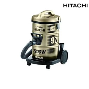 Máy hút bụi thùng đứng Hitachi CV-970Y.24CV(TG), 2200W, 21L, 7.8 m, có chế độ thổi, vỏ thép, nâu