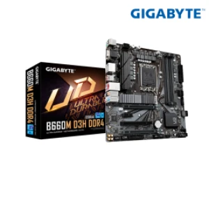 Motherboard Gigabyte B660M-D3H-DDR4 - Intel B660 LGA1700; 4xDDR4; 1*PCI-e x16 1*PCI-e x1; M.2 PCIe; LAN1000; D-sub HDMI 2DP