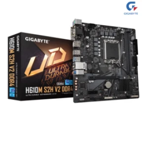 Motherboard Gigabyte H610M-S2H-V2-DDR4 : Intel H610;LGA1700, DDR4*2 max 64GB; PCIe x16 PCIe x1; M.2 PCIe 3.0; D-Sub; HDMI,DVI,DP