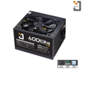 Nguồn Jetek 400 Elite V2 - 300W, Fan 12; Hiệu suất 78; 1*24(20 4), 2*8(4 4), 1*(ATA SATA)