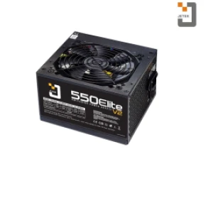 Nguồn Jetek 450W - 550 Elite V2 - Smart Fan 12; Hiệu suất 78%; 1*24(20 4), 1*8(4 4), 1*8(6 2), 1*(ATA SATA), 1*(ATA SATA SATA)