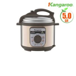 Nồi áp suất điện tử Kangaroo KG5PC1, 5L, 6 chế độ nấu, điều khiển tiếng việt, núm xoay cơ