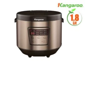 Nồi cơm điện tử Kangaroo 1.8 lít KG18DR7, lòng nồi phủ Ceramic dày 1.6 mm, điều khiển cảm ứng tiếng Việt