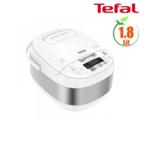 Nồi cơm điện tử Tefal 1.8 lít RK752168, 750W, lòng nồi 2mm - 6 lớp, màu trắng