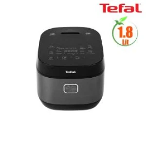 Nồi cơm điện tử Tefal Delirice Plus 1.8L RK776B68, 750W, lòng nồi 6 lớp, 4mm, xám