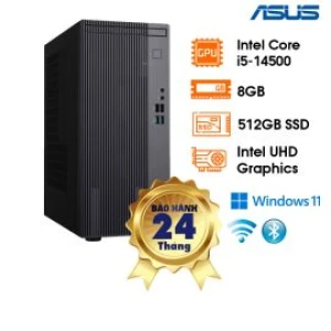 PC Asus S503MER (16L)- xám, i5-14500, 8GB, 512GB, 180W, WIFI6 BT, 1VGA 1 HDMI, Win 11, 2Y OnSite (S503MER-514500020W)
