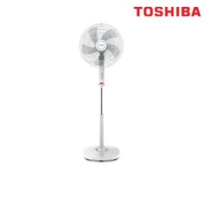 Quạt cây Toshiba F-ASB50VN(W), 5 cánh, 55W, 3 mức gió, khiển cơ, lồng quạt xoắn ốc AirBoost