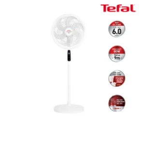 Quạt đứng Tefal VH689690, 80W, 6 cánh, 40cm, 3 mức, cảm ứng, trắng (có khiển)
