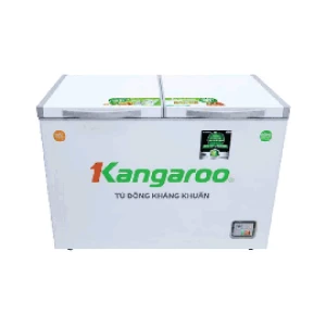 Tủ đông mát Kangaroo 212L kháng khuẩn KG328NC2(Dàn lạnh:Đồng,2 ngăn 2 cánh,Kính lùa)
