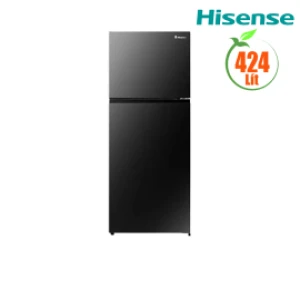 Tủ lạnh Hisense 424L RT549N4EBU - Màu đen kính gương - Ngăn đá trên 101L; Inverter Pro; Ngăn cân bằng độ ẩm