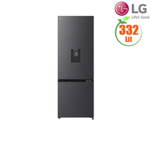 Tủ lạnh LG Inverter 332 lít LBD33BLM ( ngăn đá dưới, lấy nước ngoài, ngăn đông mềm điều chỉnh nhiệt độ. Mặt thép)