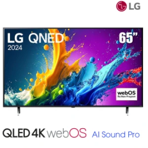 TV LG 65-inch QNED 4K 65QNED80TSA - webOS 24; α5 AI Processor 4K Gen7; Local Dimming; Loa 20W; 60HZ, Magic Remote MR24