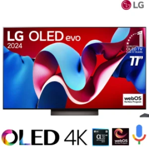TV LG 77-inch OLED 4K OLED77C4PSA - webOS 24,Bộ xử lý α9 AI Processor 4K Gen7,120 HzHDR Expression Enhancer,,Dải màu rộng OLED Color4K 120 fps (HDMI),