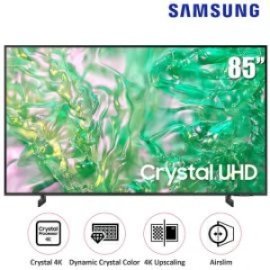 TV Samsung 85-inch 4K DU8000 100Hz - Tizen; Crystal Processor 4K; HDR10 ; Loa OTS Lite 20W; AirSlim 27mm; Wi-Fi 5 BT5.2