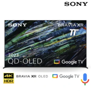 TV Sony 77-inch OLED 4K XR-77A95L 100Hz - Google TV; XR Triluminos Max; Acoustic Surface Audio 2.2 60W; Bravia Cam
