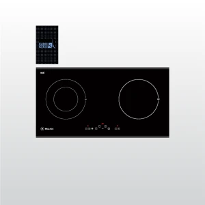 Bếp điện từ 2 vùng nấu Malloca MH-02IR SB / Bếp 1 từ 1 điện, kính Eurokera
