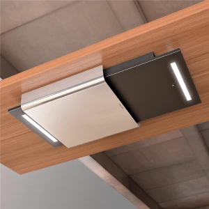 Máy hút mùi âm trần Malloca FASCIA-C-90 / Ngang 90cm, kiểu lắp áp trần, màu inox và đen