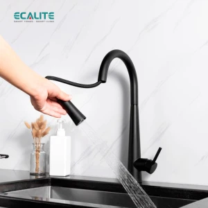 Vòi rửa chén nóng lạnh dây rút Pull-down Ecalite EF-K149B