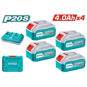 BỘ 4 PIN VÀ 1 SẠC P20S (1 Sạc nhanh) TOTAL TFBCLI20244 - HÀNG CHÍNH HÃNG