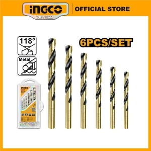 BỘ 6 MŨI KHOAN KIM LOẠI HSS INGCO AKDB1065 - HÀNG CHÍNH HÃNG
