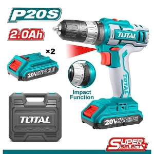 MÁY KHOAN BÚA DÙNG PIN 20V (2 pin 2.0Ah sạc) TOTAL TIDLI201452 - HÀNG CHÍNH HÃNG