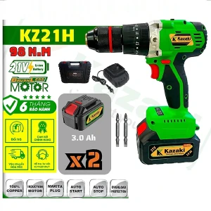 MÁY KHOAN PIN 21V (MOTOR TỪ) KAZAKI KZ21H
