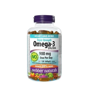 Dầu Cá Webber Naturals Triple Strength Omega-3 900mg | Chính hãng