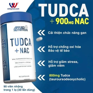 Bảo vệ gan Applied Nutrition TUDCA NAC | Bộ Y Tế cấp phép