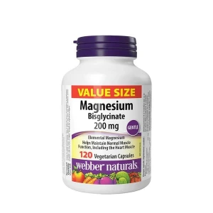 Viên uống Magnesium Bisglycinate Webber Naturals 200mg