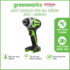 Máy siết bu lông 1/2 dùng pin 24V Greenworks