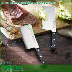 Bộ dao chặt và dao thái bản to Zwilling Gourmet