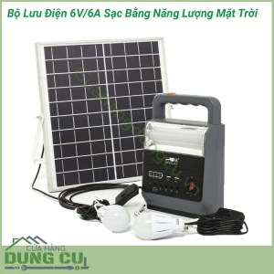 Bộ lưu điện 6V/6A sạc bằng năng lượng mặt trời