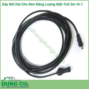 Dây nối dài cho đèn năng lượng mặt trời 5m Vr.1
