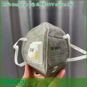Khẩu trang 3M 9541V than hoạt tính có van thở chống bụi và virus
