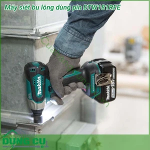 Máy siết bu lông dùng pin Makita DTW181RFE(kèm 2 pin 3.0AH sạc nhanh)