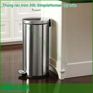 Thùng rác tròn 30L SimpleHuman trụ tròn