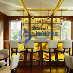 Đá Onyx Bàn Bar Vàng Onice Opium