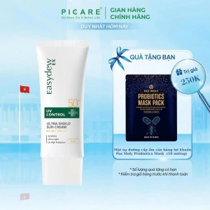 Kem Chống Nắng Tác Động Kép, Hỗ Trợ Phục Hồi Dành Cho Mọi Loại Da Easydew EX UV Control Ultra Shield Sun Cream SPF50+ 50ml