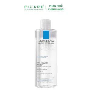 Nước Tẩy Trang Dành Cho Da Khô, Da Nhạy Cảm La Roche-Posay Micellar Water Ultra Sensitive 400ml