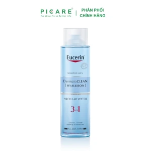 Nước Tẩy Trang Dành Cho Da Nhạy Cảm Eucerin Dermato Clean Hyaluron Micellar Water 3In1 400ml