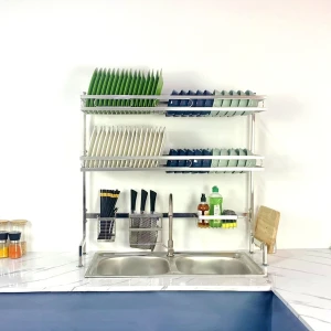 Kệ Chén Bát Inox 304 Trên Bồn Rửa Thông Minh Kalpen