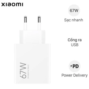 Bộ  sạc nhanh USB PD 67W Xiaomi HyperCharge kèm cáp Type C