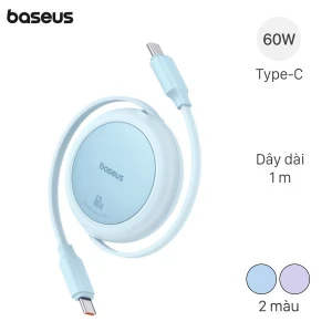 Cáp Dây Rút Type C - Type C 1m Baseus Retractable Free2Pull Mini CB000088