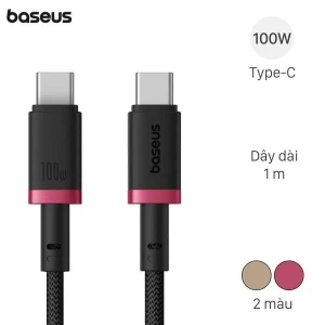 Cáp sạc nhanh Type-C - Type-C 100W 1m Baseus Dura CB000121