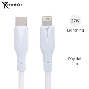 Cáp sạc nhanh và truyền dữ liệu Type-C - Lightning 27W 2m Xmobile L2145